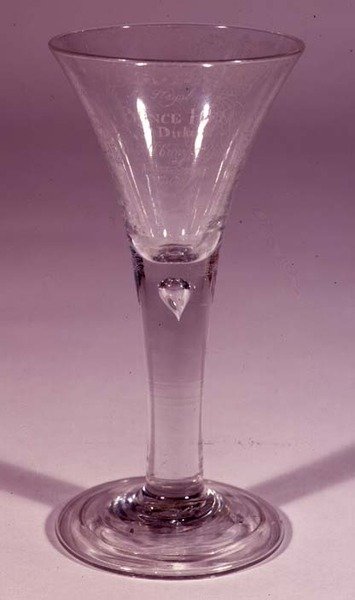 Amen-Glas, Englisch, um 1720 von English School
